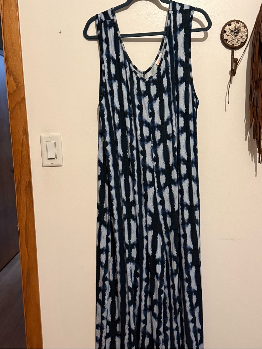 LuLaRoe Natalie Blue & White Jumper  3X